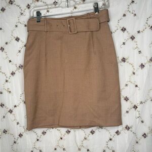 H&M Tan Pencil Skirt